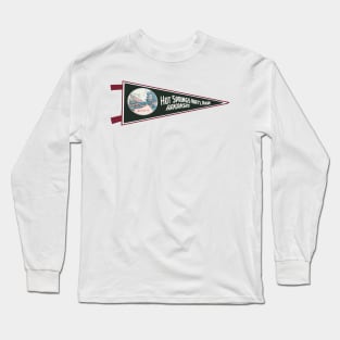 Vintage Style Hot Springs National Park Pennant Long Sleeve T-Shirt